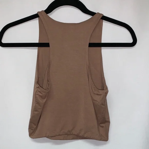 Naked Wardrobe Tan Cropped Tank - Picture 3 of 8